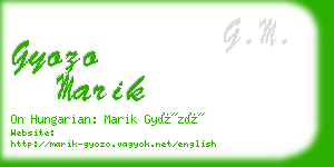 gyozo marik business card